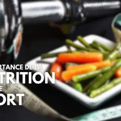 Haltères, ruban à mesurer et bol de légumes. L'importance de la nutrition dans le sport, une alimentation sportive saine est essentielle.