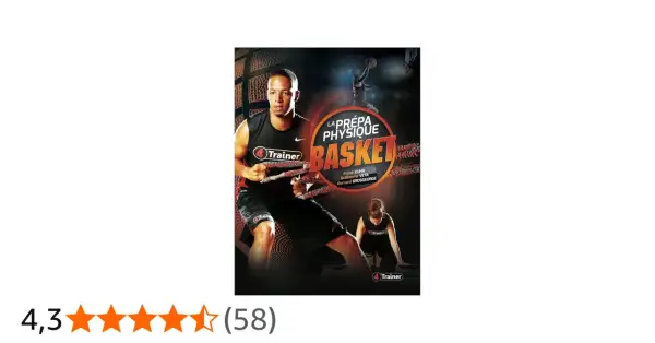 Couverture d'un programme de préparation physique basket avec des athlètes en action et des bandes de résistance.